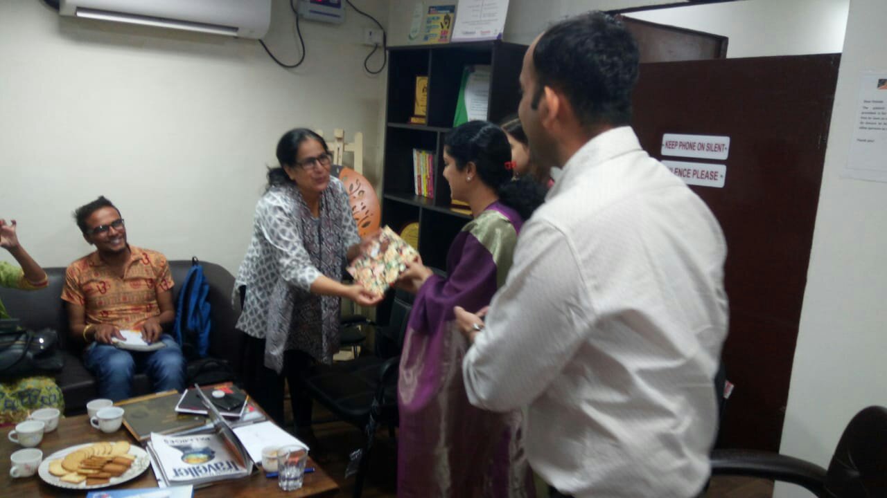 World Mental Health Day 2018: Youth & Mental Health in a Changing world. Interactive workshop for staff of NGO 'Railway India' helping homeless children's rehabilitation.