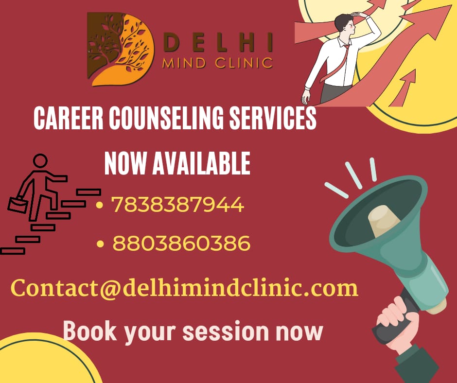 Career counseling now available at Delhi Mind Clinic. Book your session now.