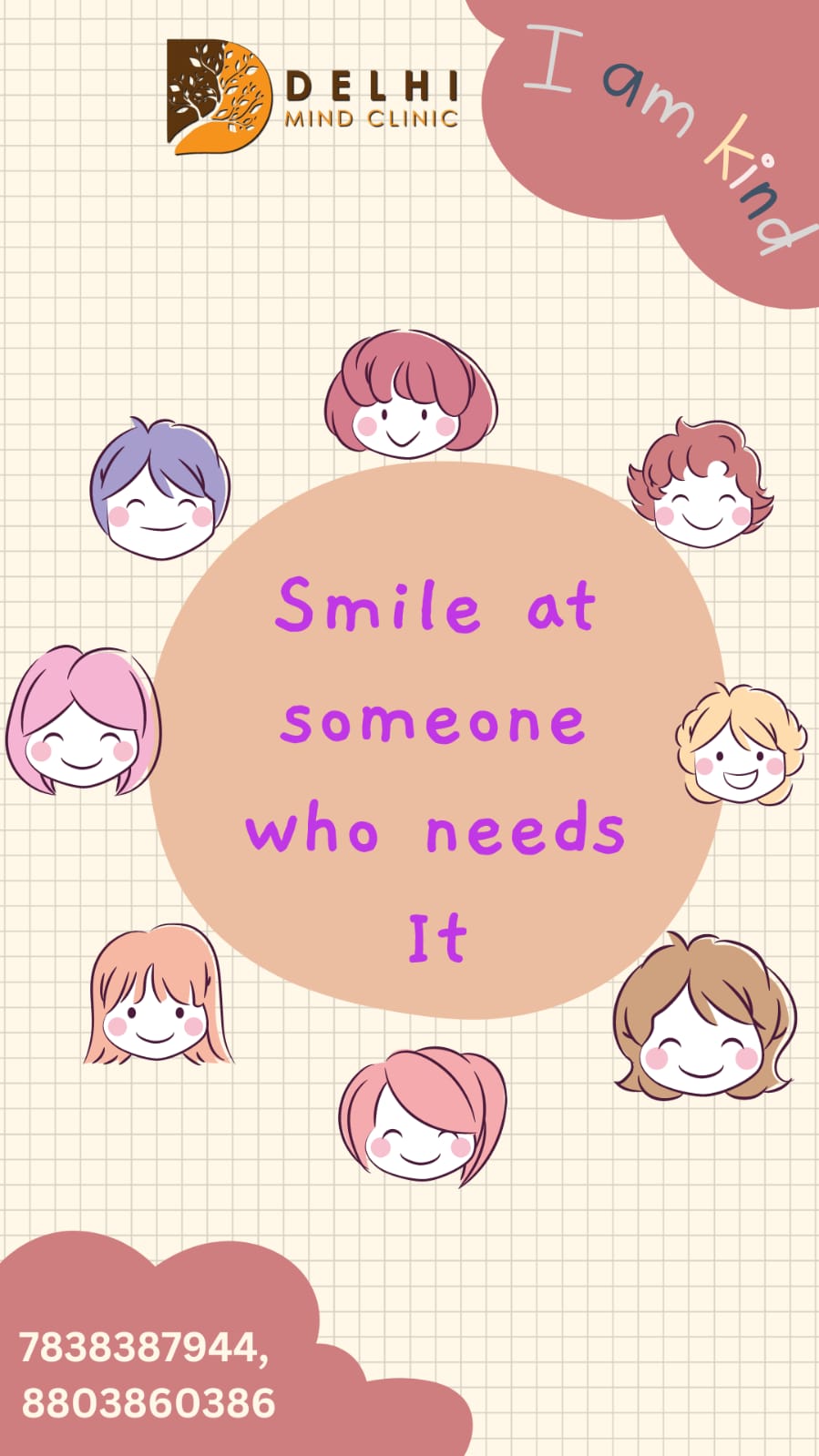 Smile at someone who needs it
