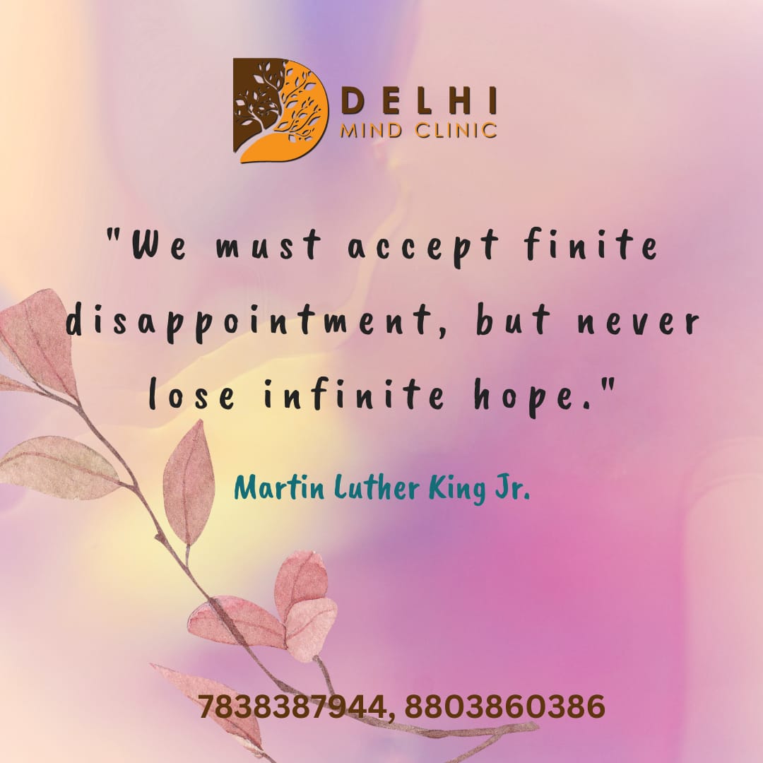 we must accept finite disappointment but never lose infinite hope