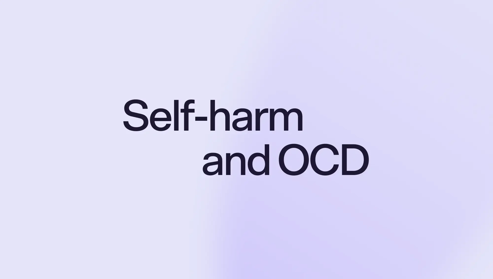 self harm ocd