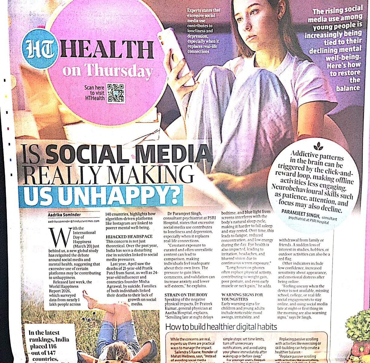 Social media mental health impact